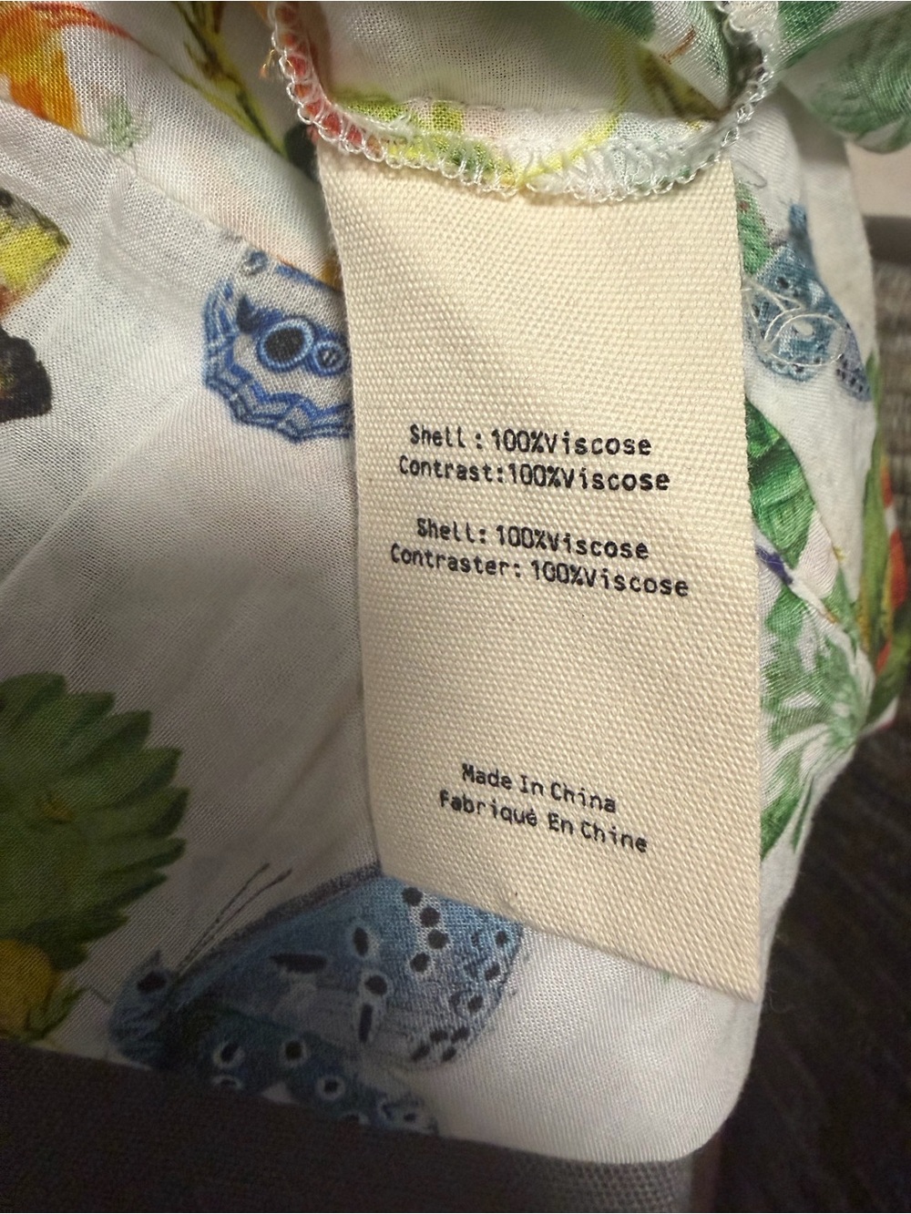 L'AGENCE Cream Botanical Print Button-Up Blouse - Picture 3 of 3